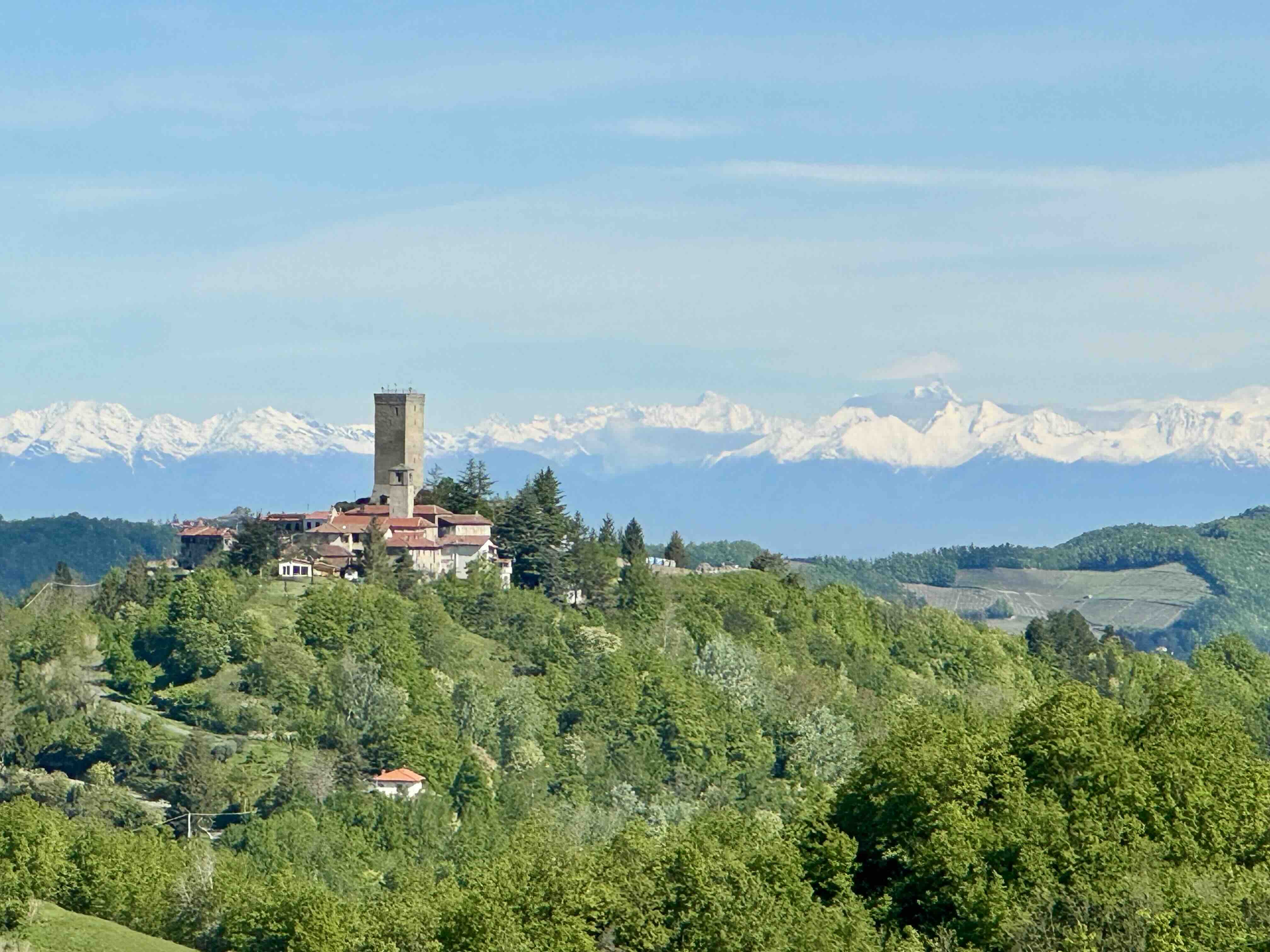 View of the Alps from Piemonte
